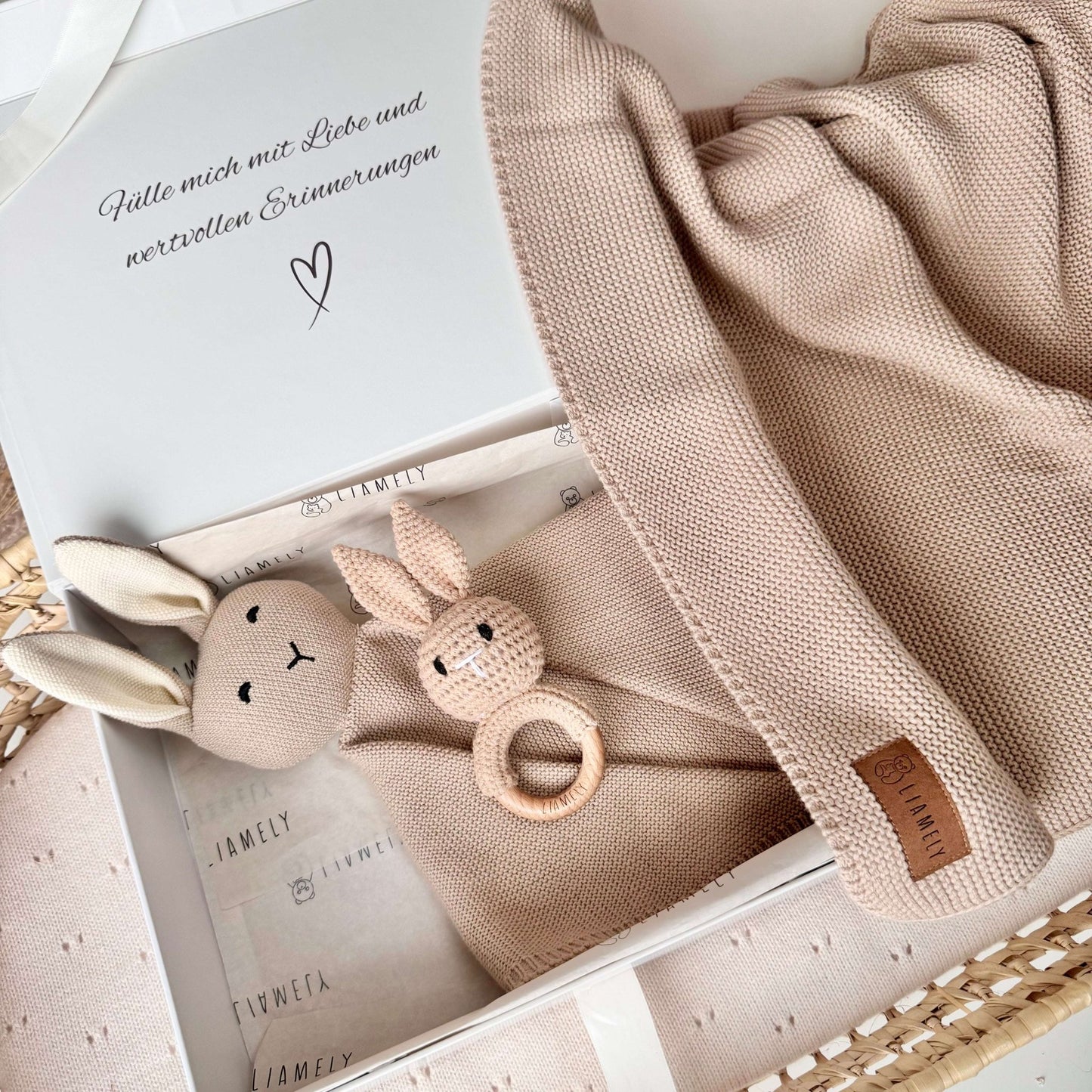 Baby Geschenkset PEARL & JOSY (100% Bio - Baumwolle) - LIAMELY