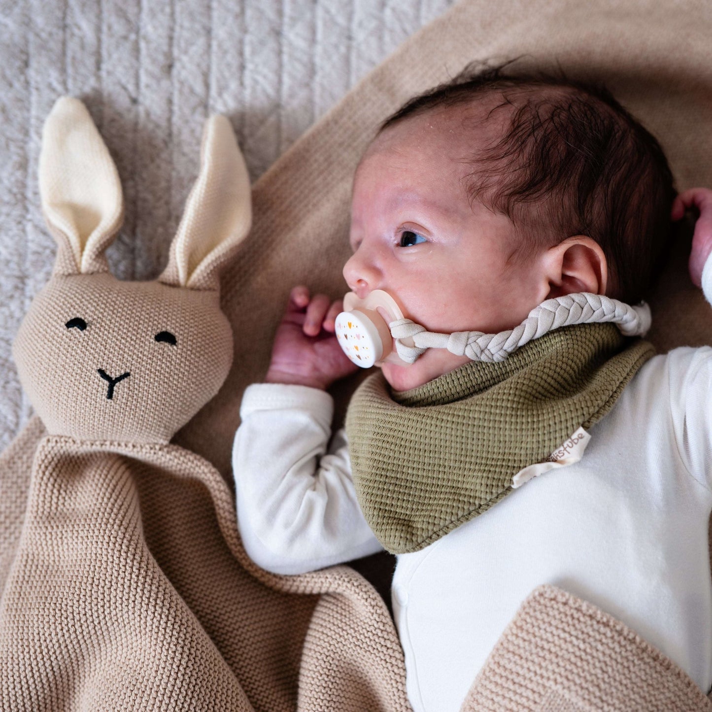 Baby Kuscheltuch JOSY aus 100% Bio - Baumwolle - LIAMELY