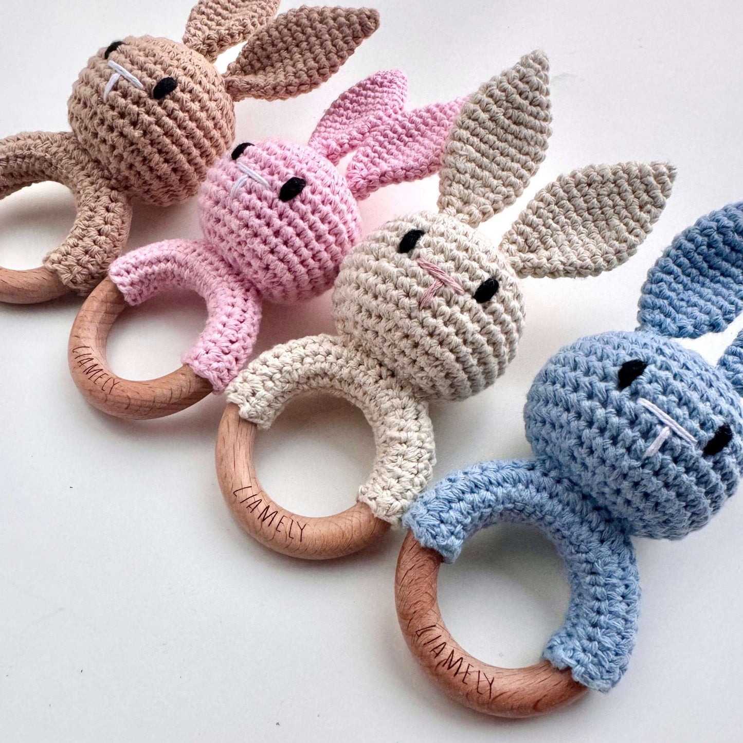 Baby - Rassel & Greifring – Hase - LIAMELY
