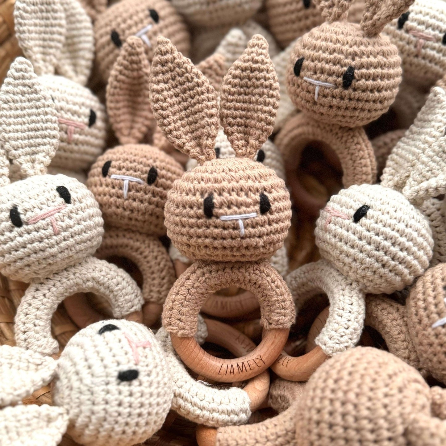 Baby - Rassel & Greifring – Hase - LIAMELY