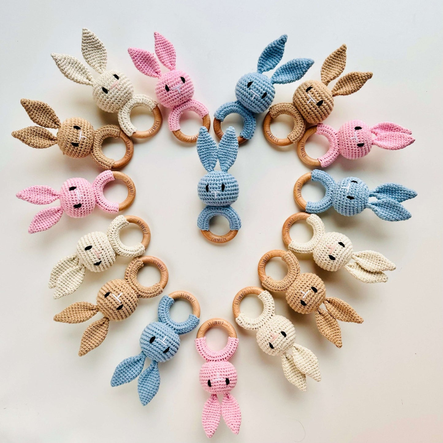 Baby - Rassel & Greifring – Hase - LIAMELY