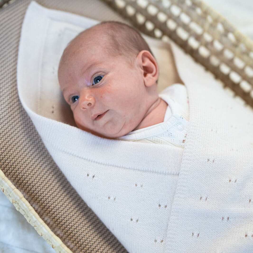 Merinowolle Babydecke "BREEZE" - LIAMELY