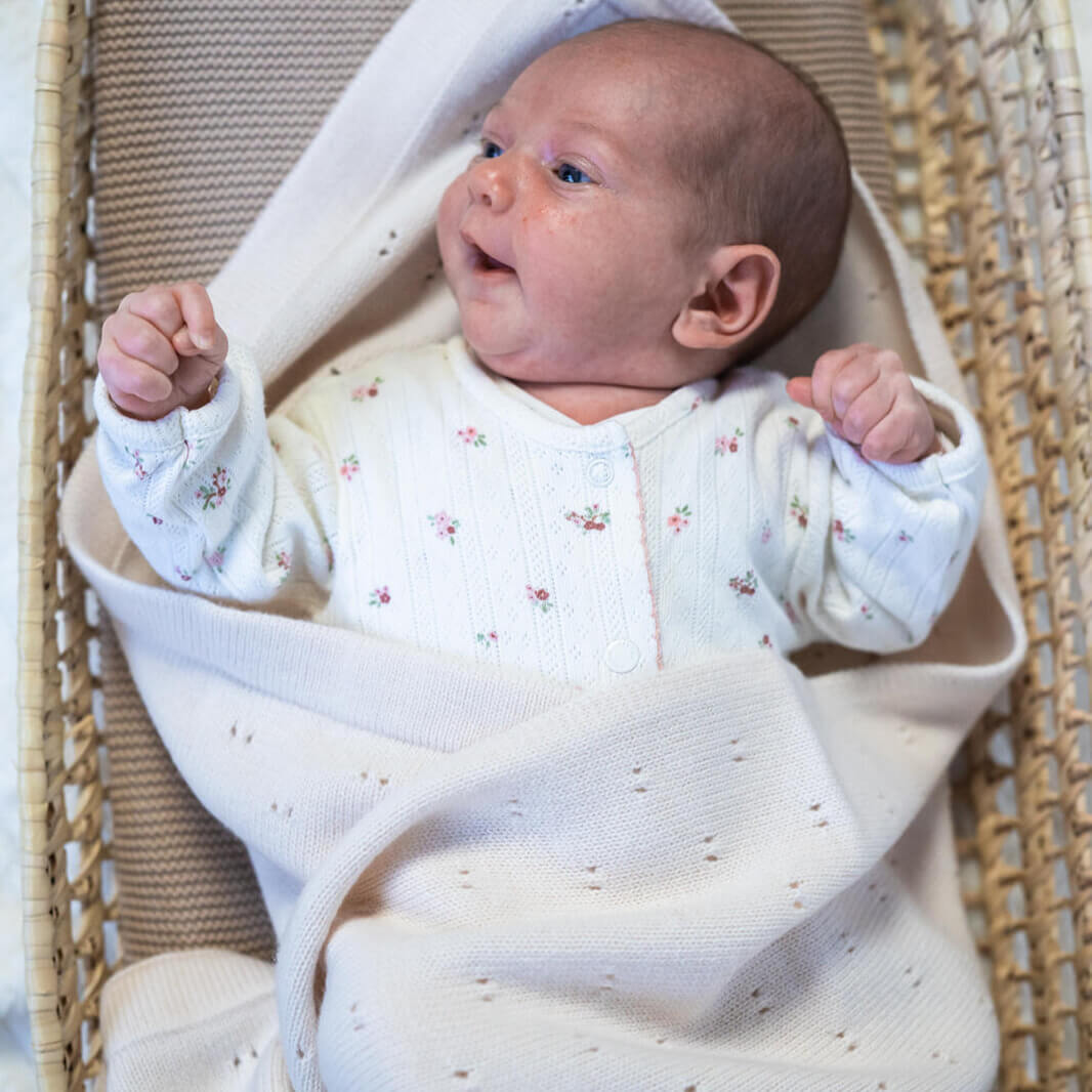 Merinowolle Babydecke "BREEZE" - LIAMELY