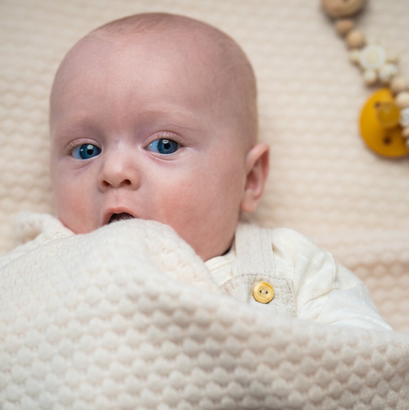 Merinowolle Babydecke "DIAMOND" - LIAMELY