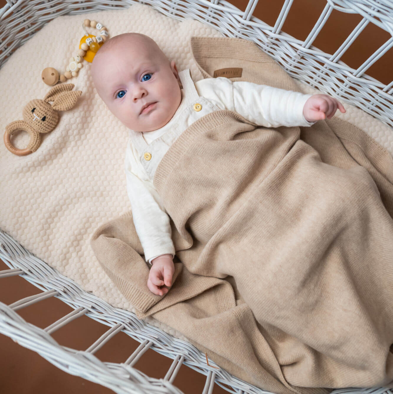 Merinowolle Babydecke "PURE" - LIAMELY