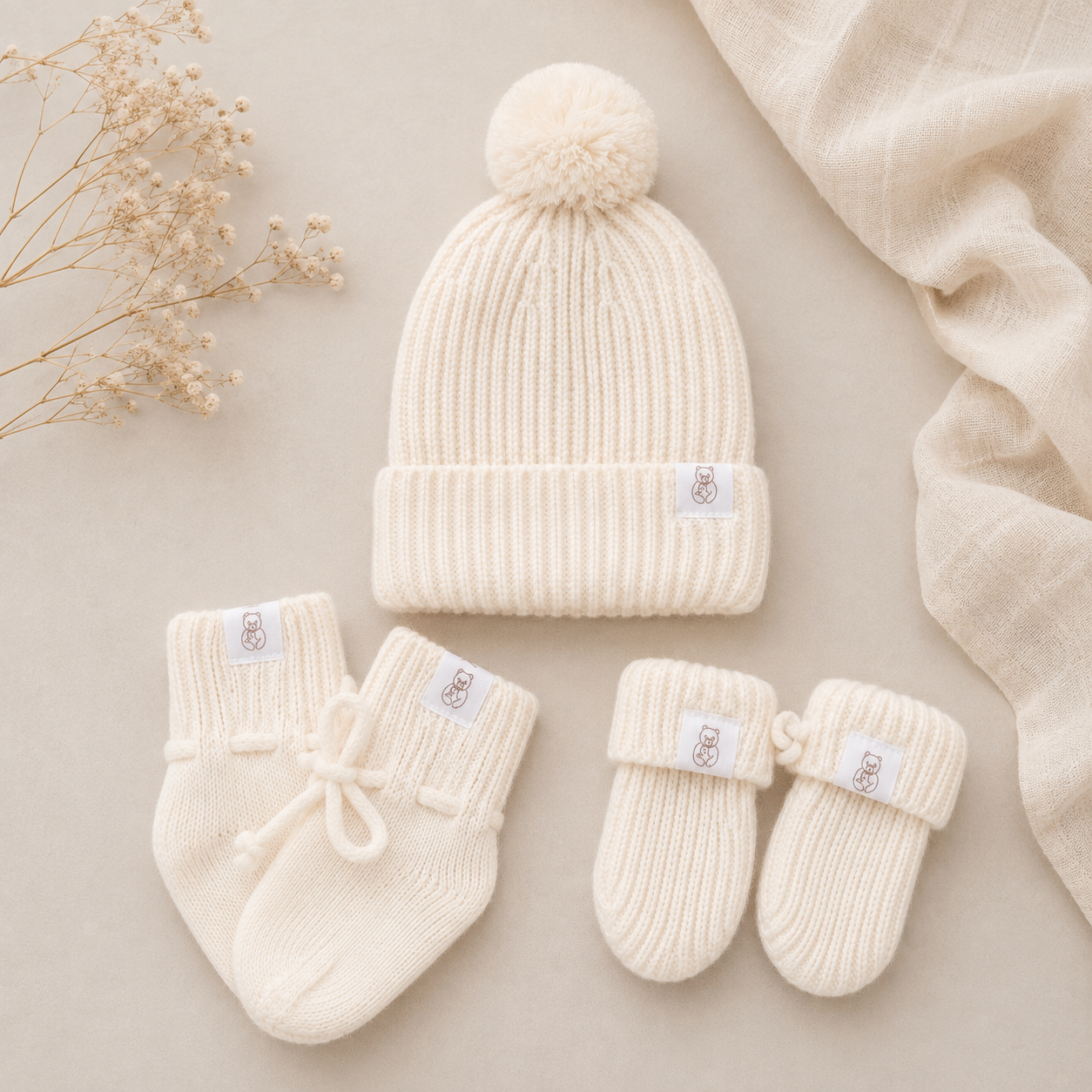 "Klein aber fein" - Merino Accessoires Bundle