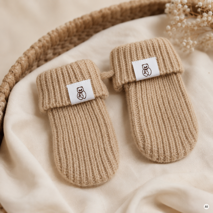 Babyhandschuhe aus 100% Wolle (Merino)