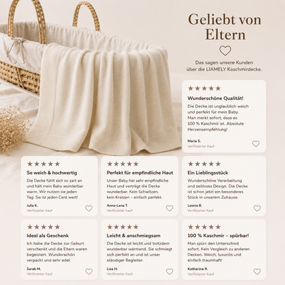 Babydecke "CUDDLE" - 100% Kaschmir
