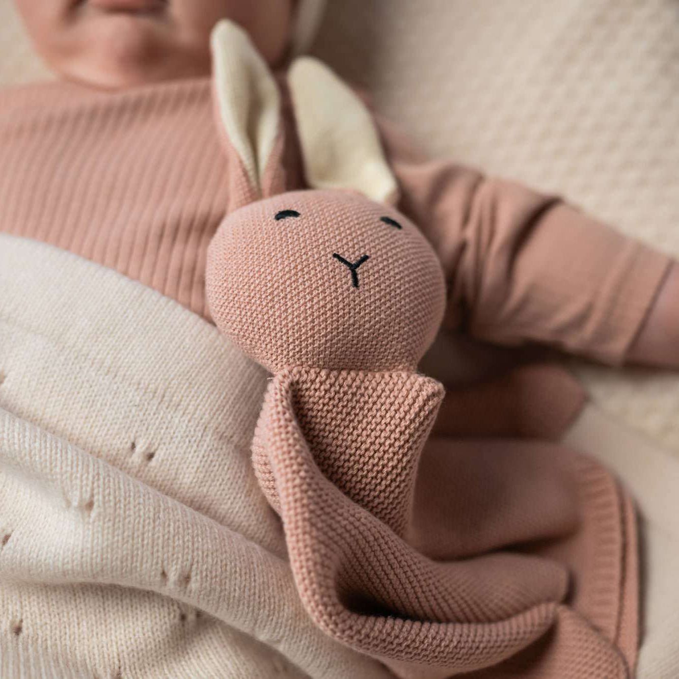Baby Kuscheltuch JOSY aus 100% Bio - Baumwolle - LIAMELY