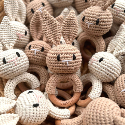 Baby - Rassel & Greifring – Hase - LIAMELY