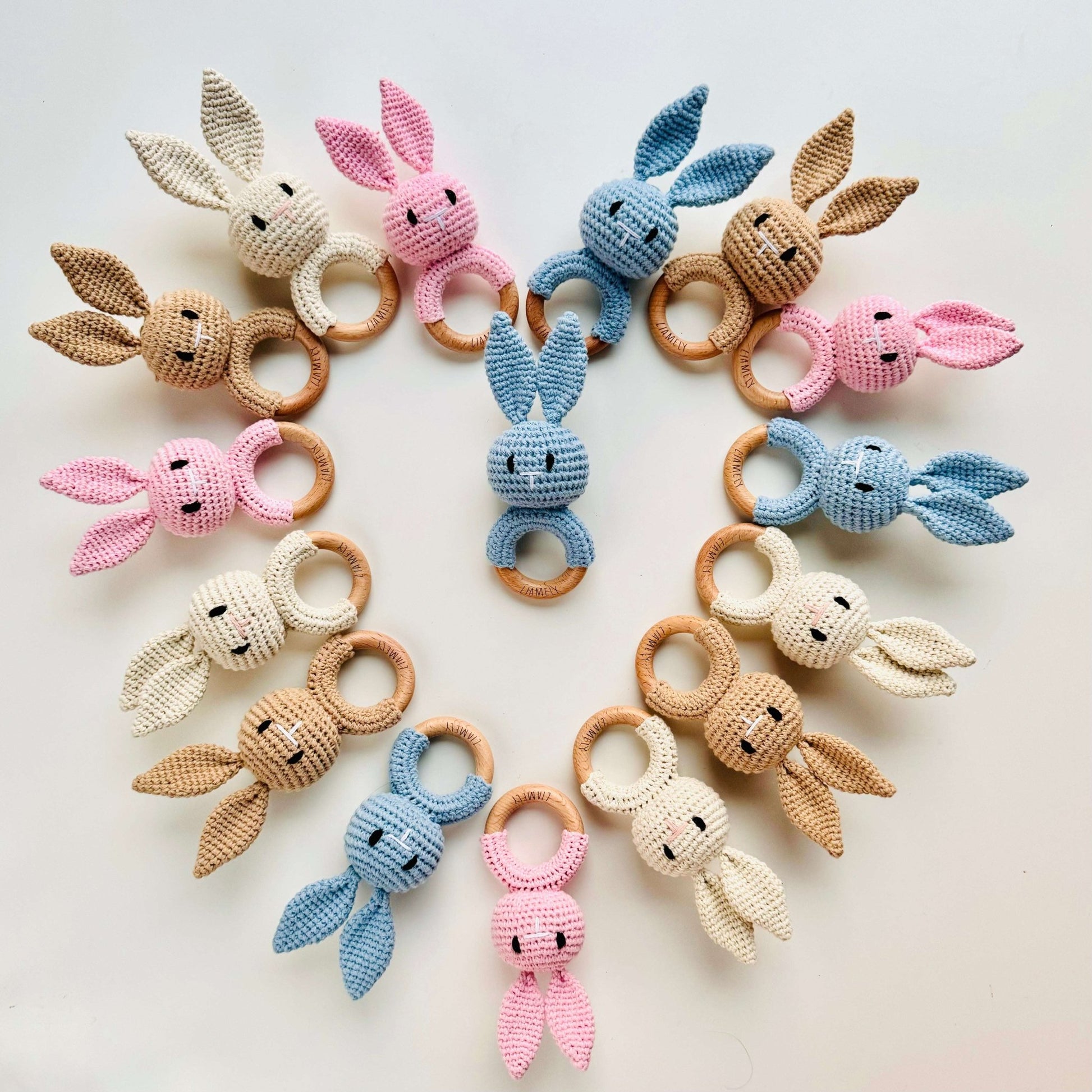 Baby - Rassel & Greifring – Hase - LIAMELY