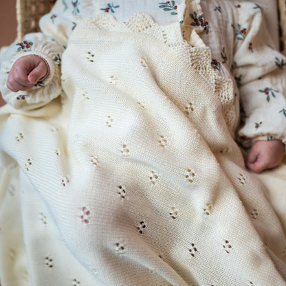 Babydecke BLOOM aus 100% Bio - Baumwolle - LIAMELY