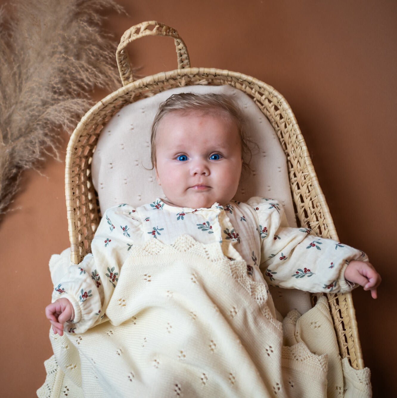 Babydecke BLOOM aus 100% Bio - Baumwolle - LIAMELY