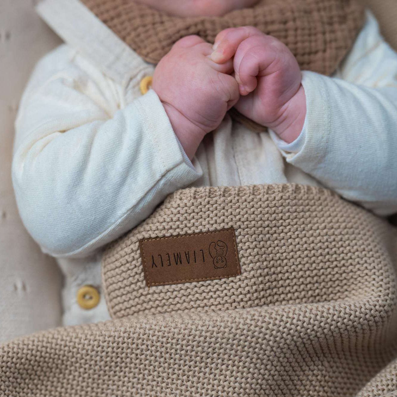 Babydecke PEARL aus 100% Bio - Baumwolle - LIAMELY