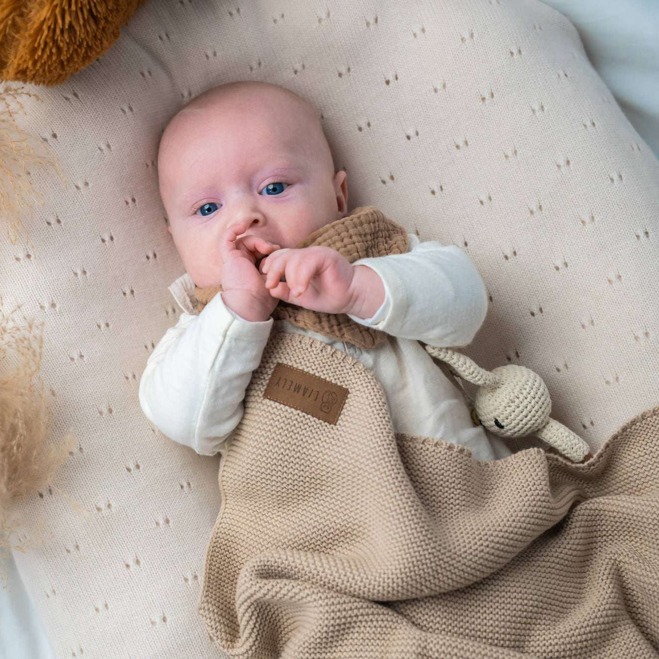 Babydecke PEARL aus 100% Bio - Baumwolle - LIAMELY