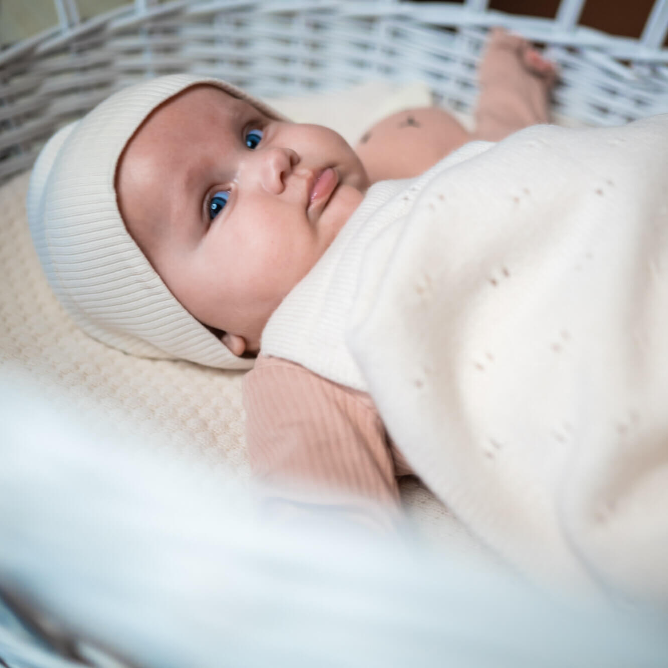 Merinowolle Babydecke "BREEZE" - LIAMELY