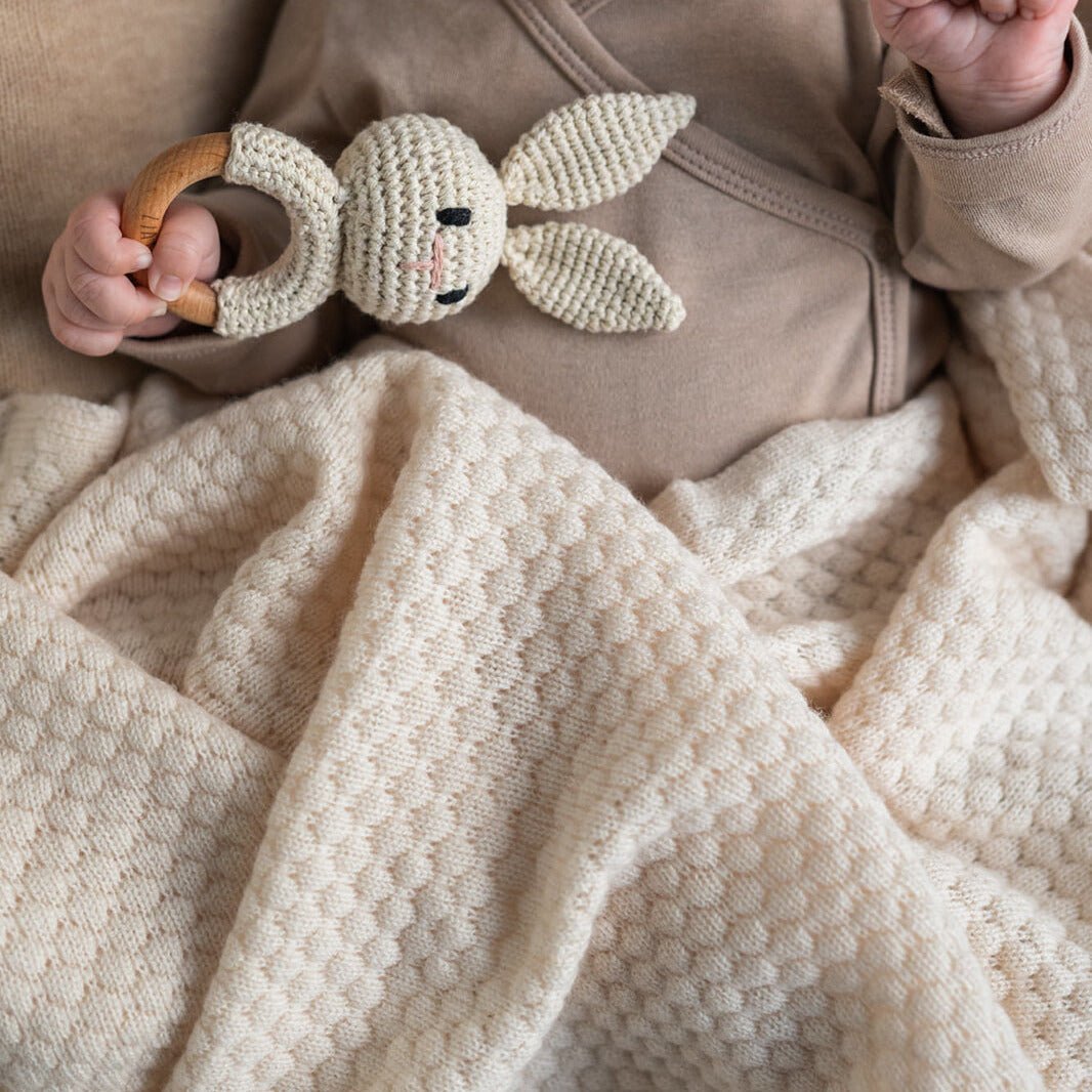 Merinowolle Babydecke "DIAMOND" - LIAMELY