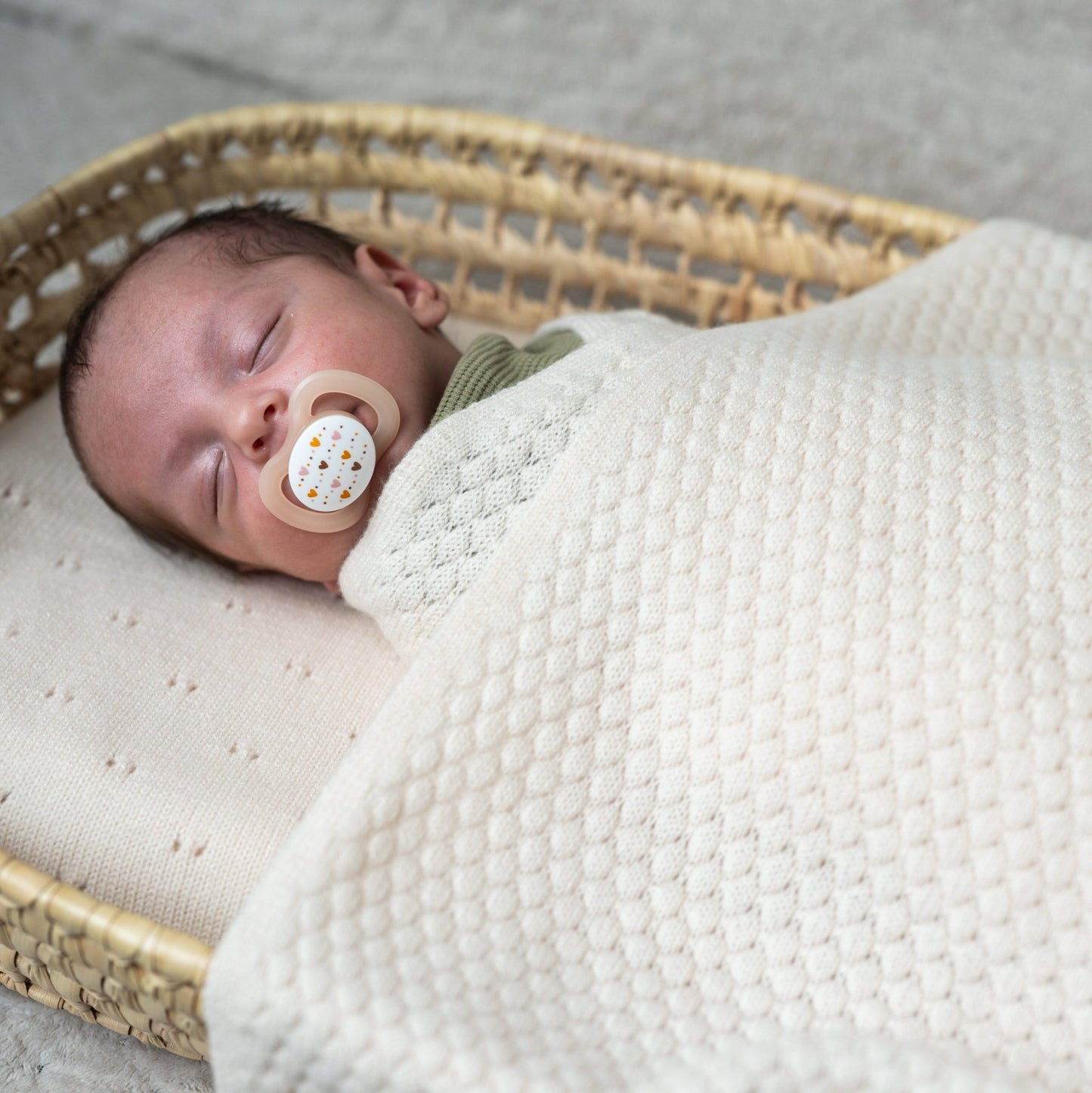 Merinowolle Babydecke "DIAMOND" - LIAMELY