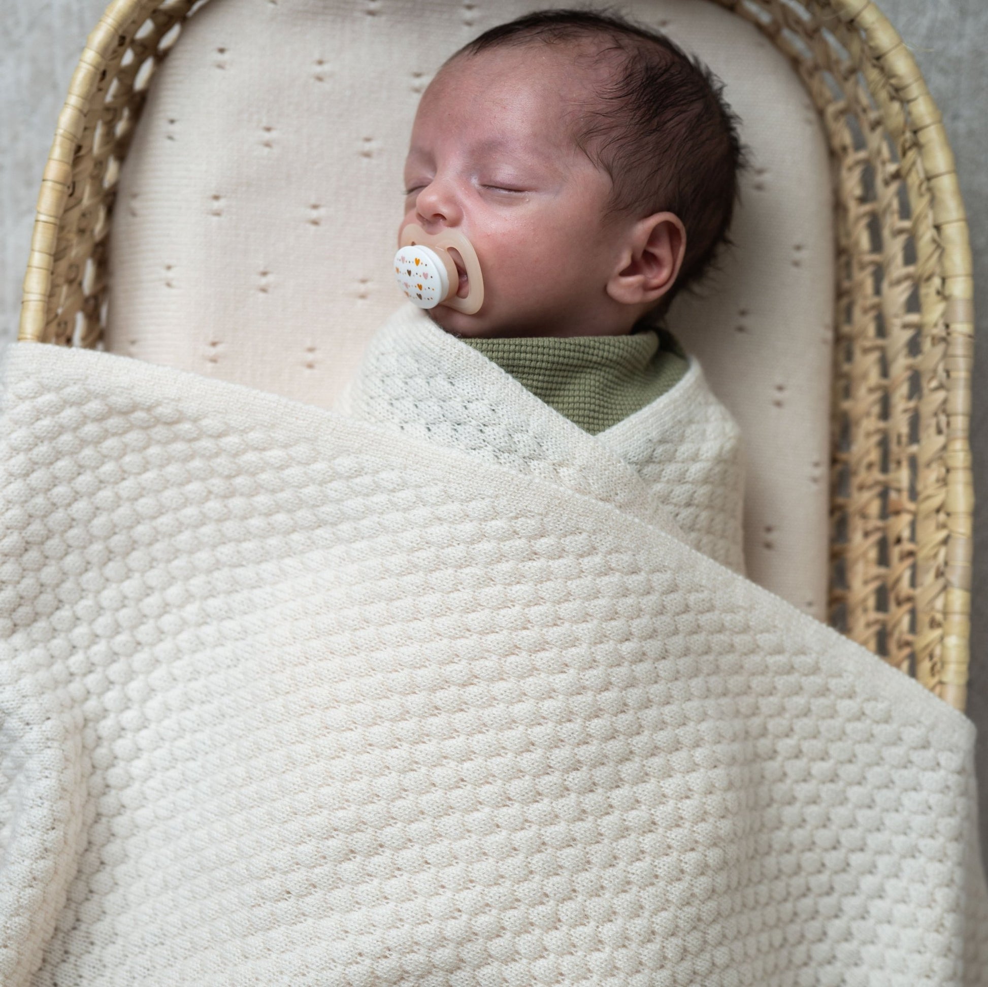 Merinowolle Babydecke "DIAMOND" - LIAMELY