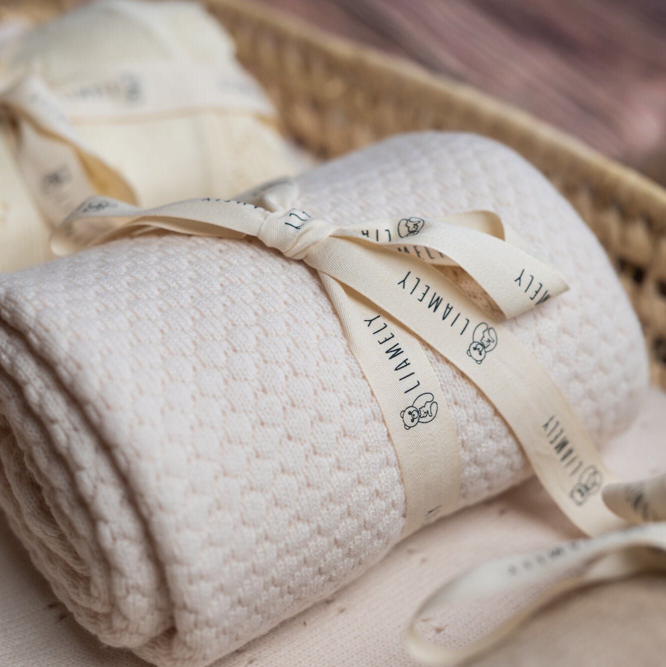 Merinowolle Babydecke "DIAMOND" - LIAMELY